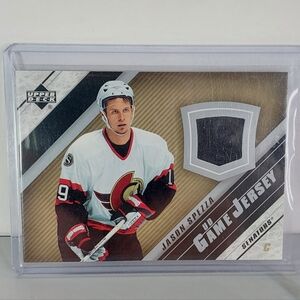 Jason Spezza Upper Deck Game-Used Jersey Hockey Card Ottawa Senators 2005-06